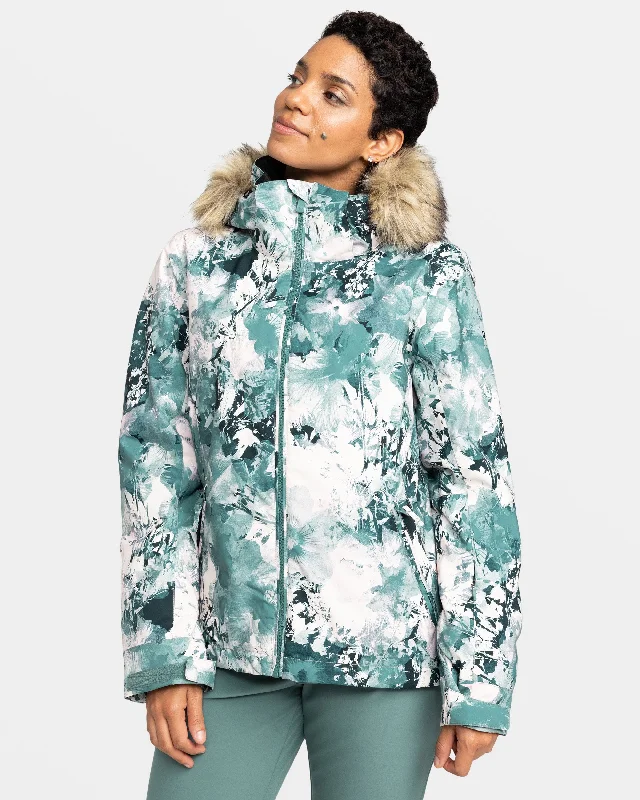 stylish rain jackets for women -Jet Ski Snow Jacket - Sea Pine Dreamy Picture