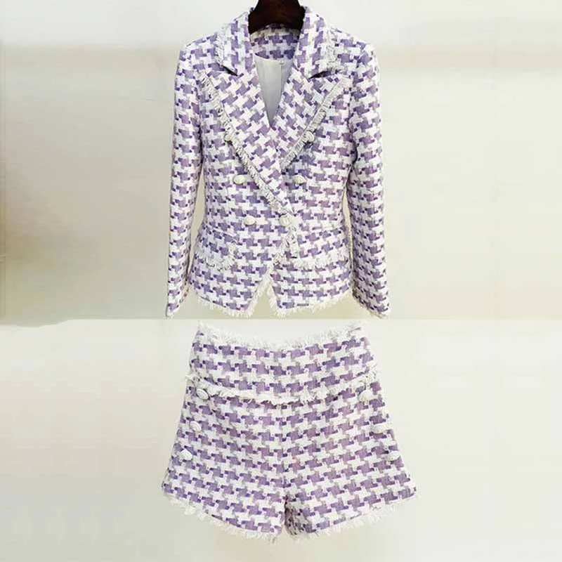 Purple Blazer + Shorts