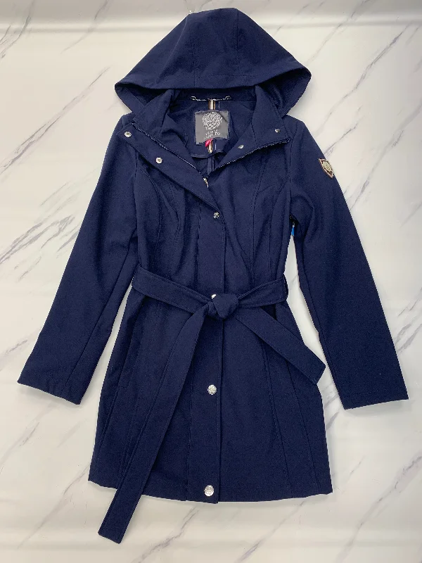 longline coats for women -Coat Raincoat By Vince Camuto In Blue, Size: S