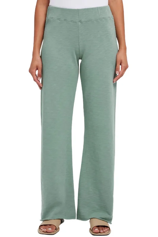 women's jogger pants -Slub Terry Pant In Sage