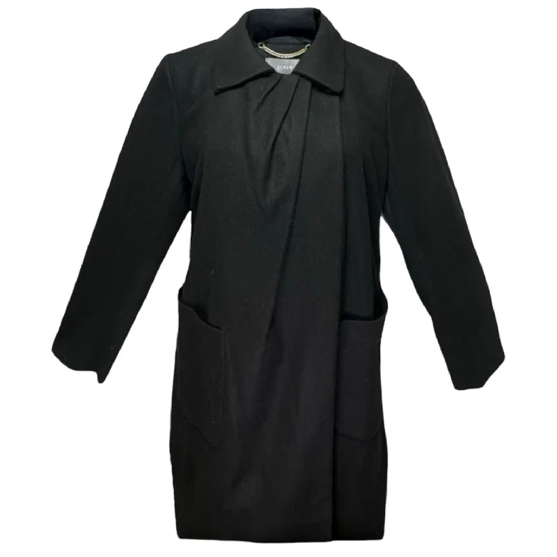 casual zip-up jackets for women -Capsule Collection Wool Cashmere Coat By Nello Gori X J. Crew In Black, Size: 14