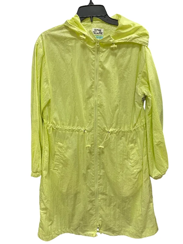 women's leather trench coats -Coat Raincoat By Clothes Mentor In Green, Size: S