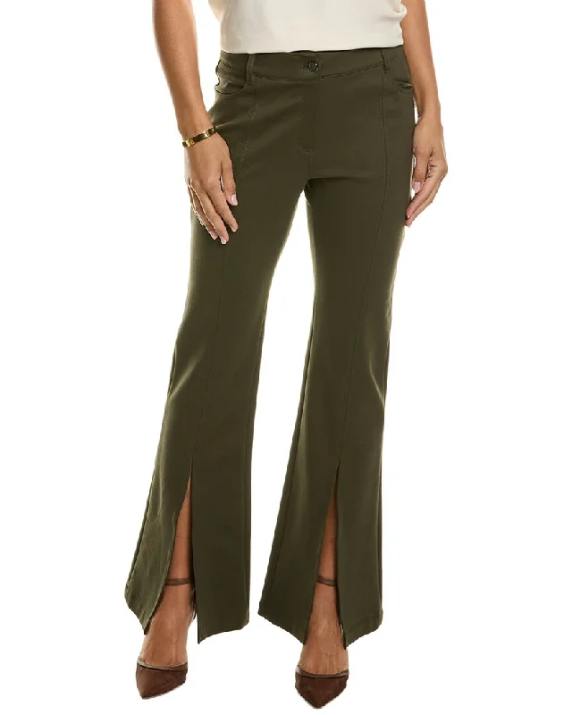 women's high-waisted pants -Elie Tahari Slit Front Pant