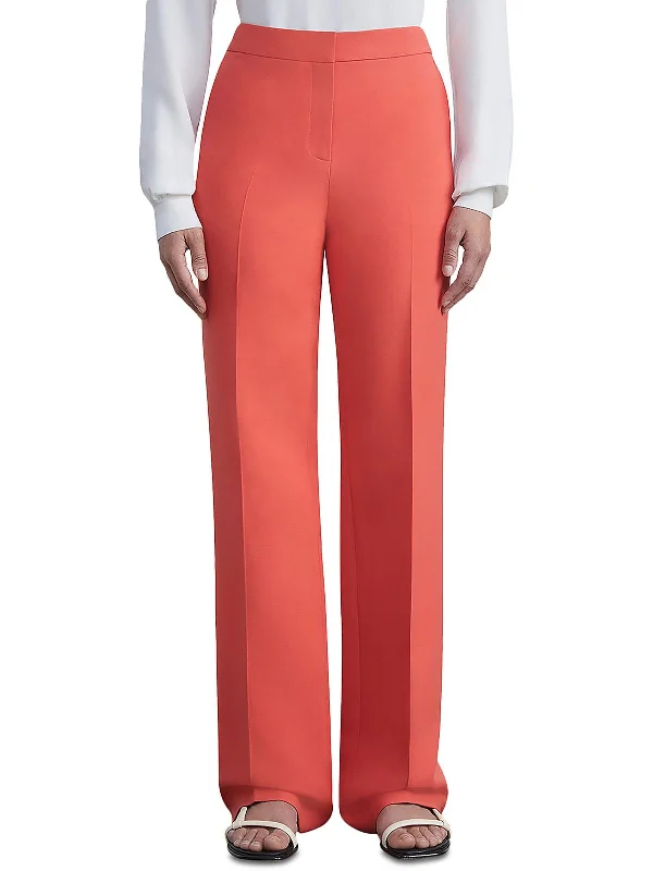 tailored pants for women -Womens High Waist Seamed Trouser Pants