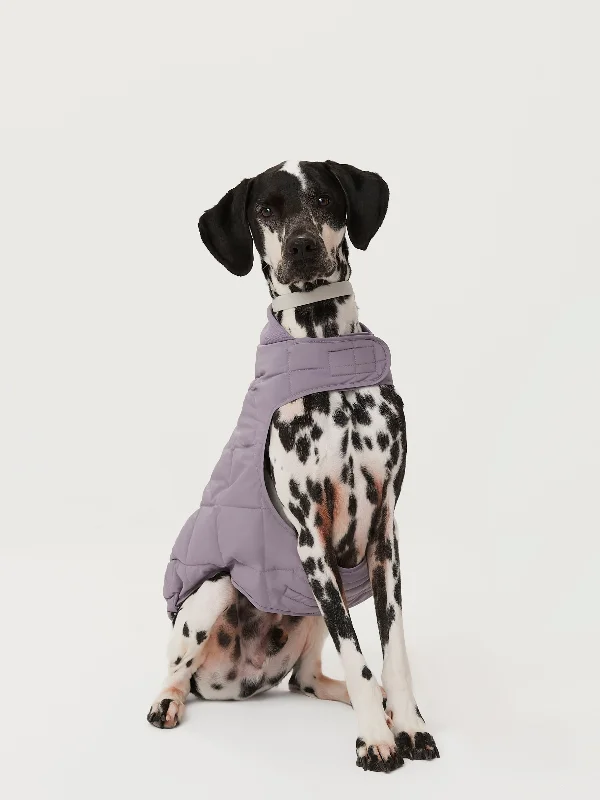 padded jackets for women -The Skyline Dog Jacket in Slate Violet