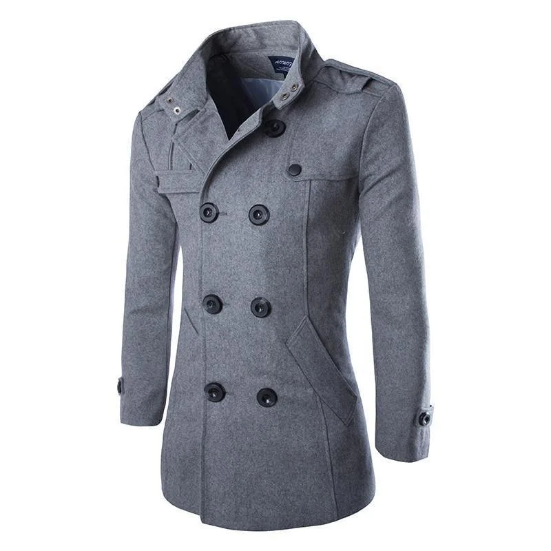 women's long cardigan coats -Winter Trench Coat For Men