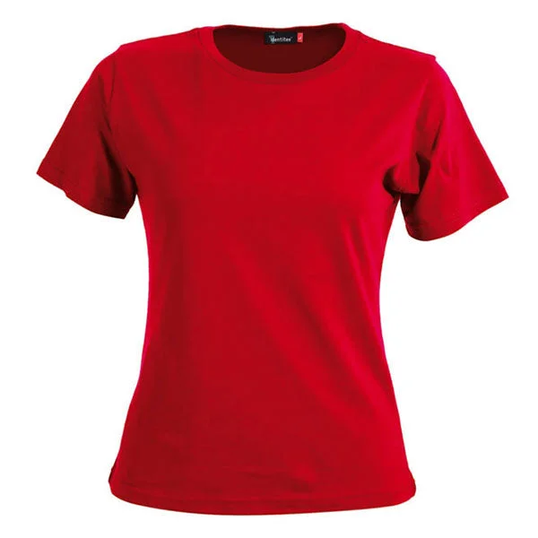 women's mesh tops -Identitee Women's Red Soho T-Shirt