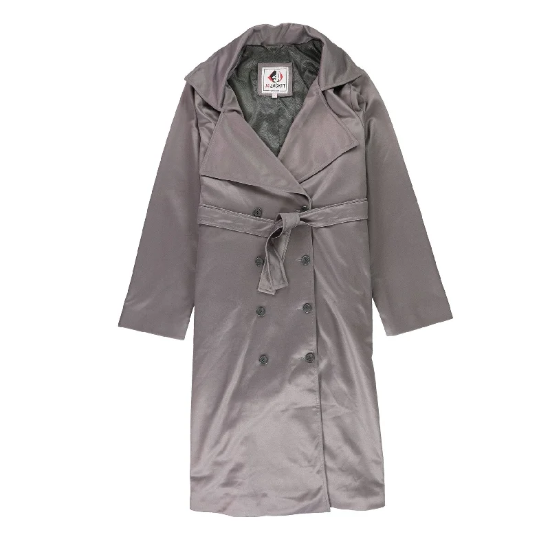 women's trench coats for fall -J4 Jacket Womens Belted Trench Coat, Purple, Medium