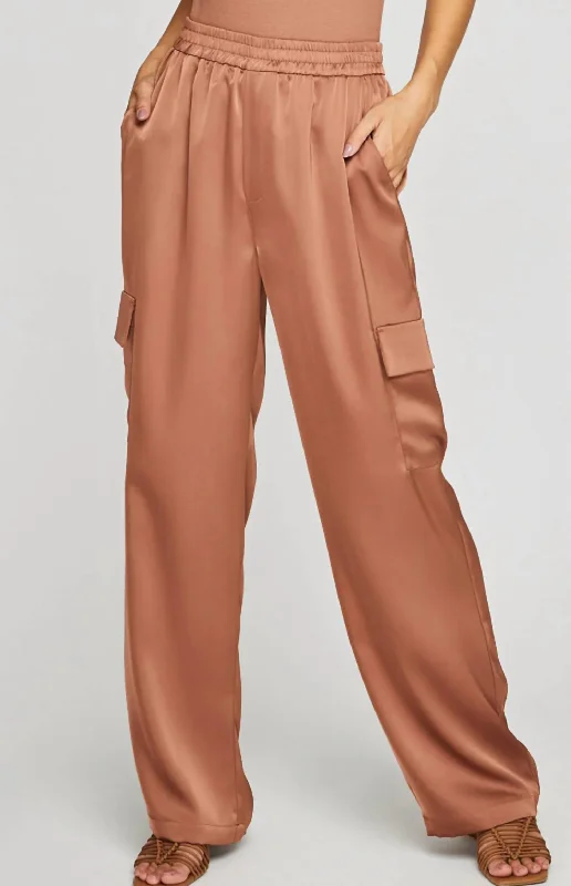 women's linen trousers -Emmett Pants In Chai