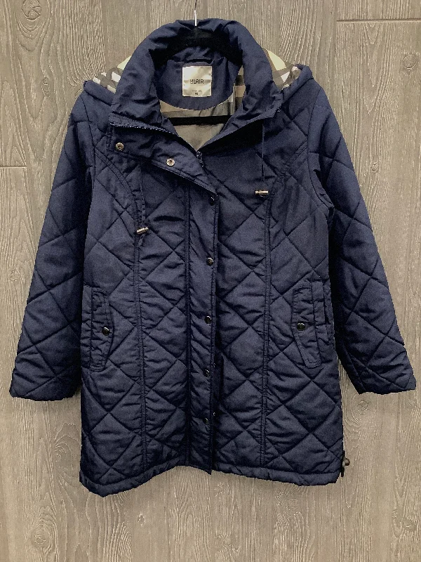 women's plaid coats -Coat Puffer & Quilted By Blair In Blue, Size: S