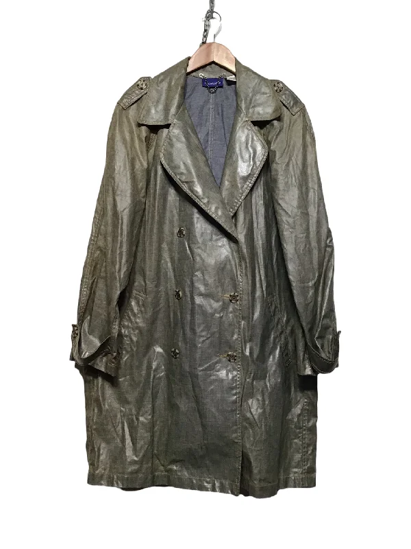 women's raincoats -Wet Look Trench Coat (Women's Size M)