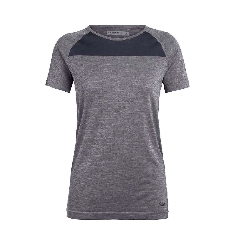 sporty tops for women -Icebreaker Womens Motion Seamless SS Crewe