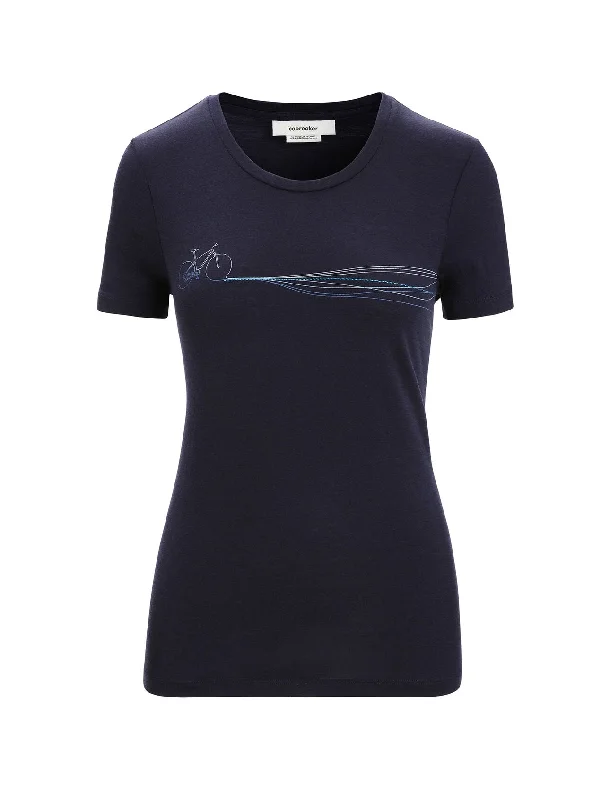 eco-friendly tops for women -Merino Tech Lite II Short Sleeve T-Shirt Cadence Paths (Women's)