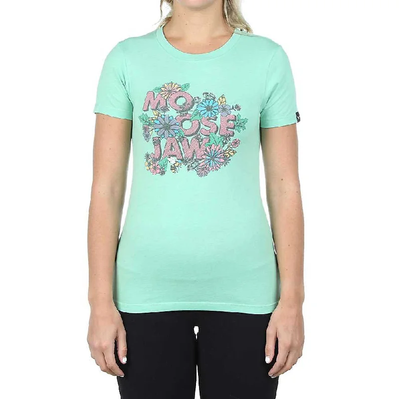 eco-friendly tops for women -Moosejaw Womens Mint Mojito SS Tee