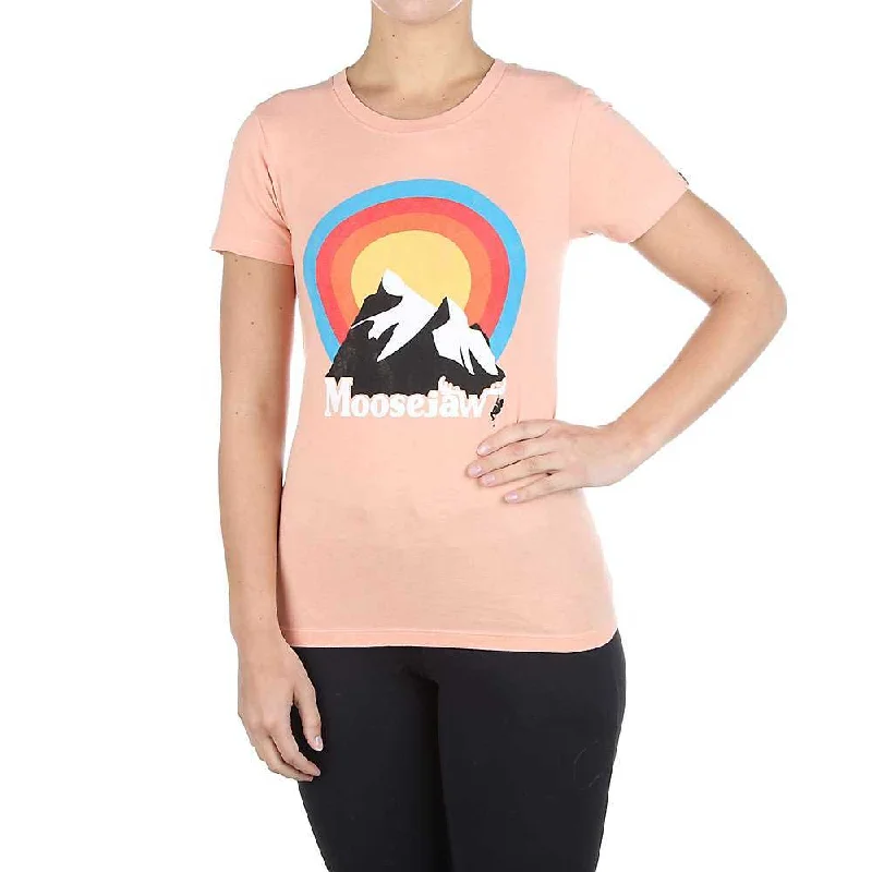 elegant evening tops for women -Moosejaw Womens Rainbow Sorbet SS Tee