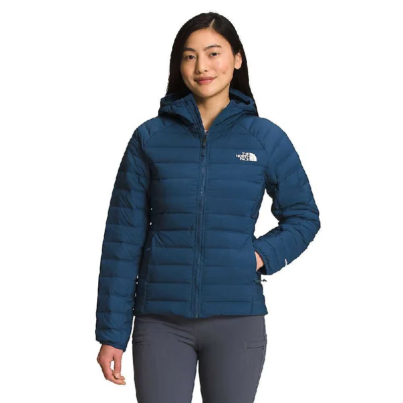 trendy crop tops for women -The North Face Womens Belleview Stretch Down Hoodie