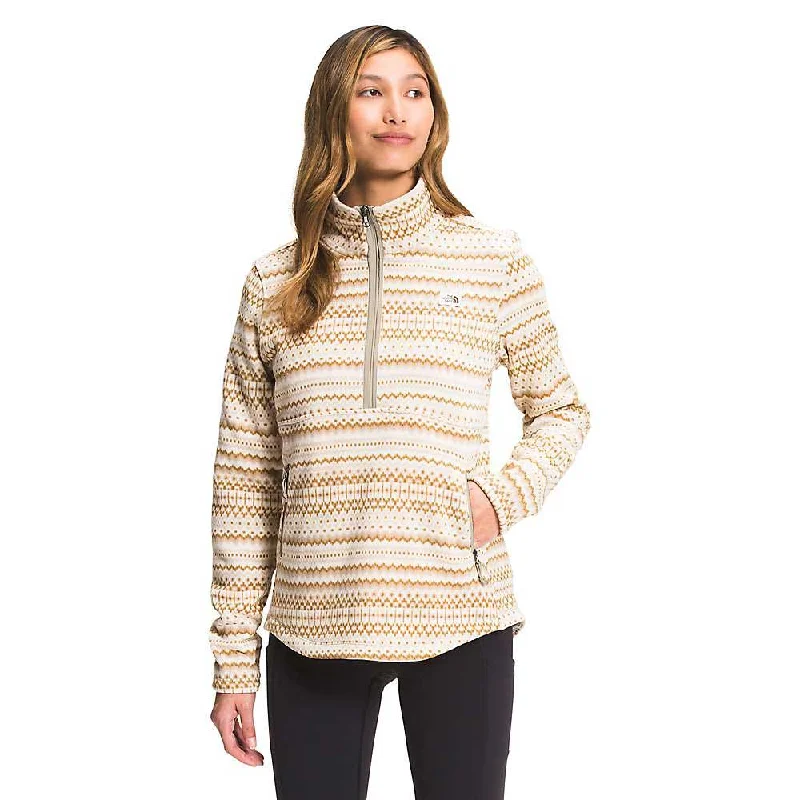 asymmetrical tops for women -The North Face Womens Printed Crescent 1/4 Zip Pullover