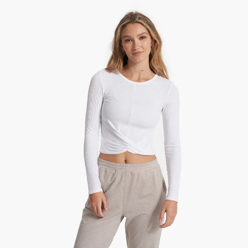 cute tops for women -Long-Sleeve Cove Twist Tee (Women's)