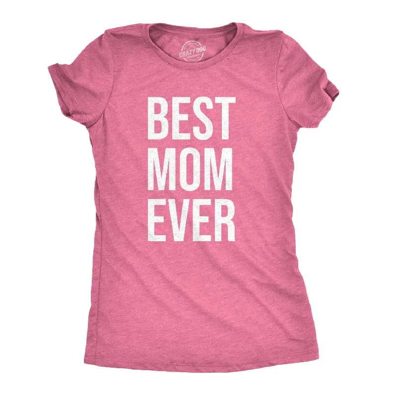 cold shoulder tops for women -Womens Best Mom Ever T shirt Funny Mama Gift Mothers Day Cute Life Saying Tees