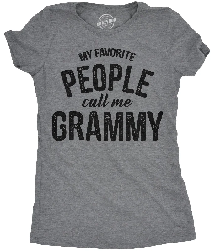 fashionable work tops for women -Womens My Favorite People Call Me Grammy T shirt Funny Mothers Day Gift Grandma