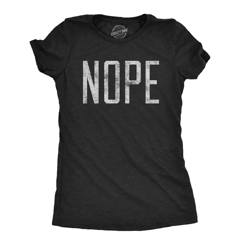 soft knitted blouses for women -Womens Nope T shirt Funny Not Today Sarcasm Humorous Joke Gag Gift for Adult