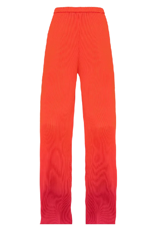 relaxed work pants for women -Atti Pleated Pants