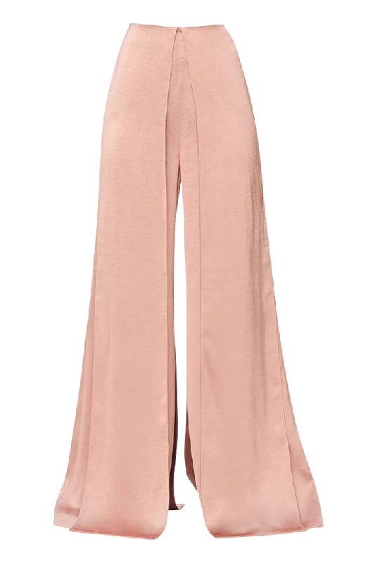 women’s vintage-style pants -Hami High Waist Pants | Pink