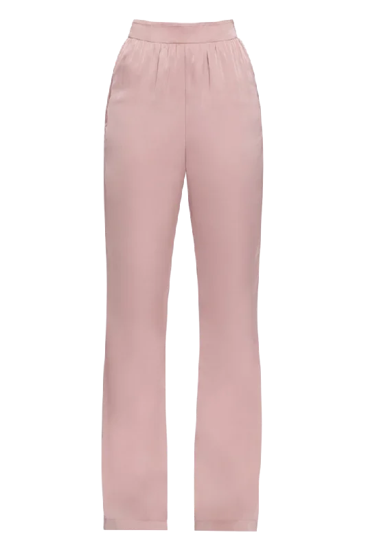 straight-leg jeans for women -High Waist Reba Pants | Pearl Purple