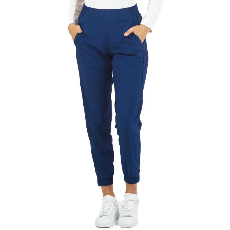 women's cargo pants -IBKUL Solid Jogger - Midnight