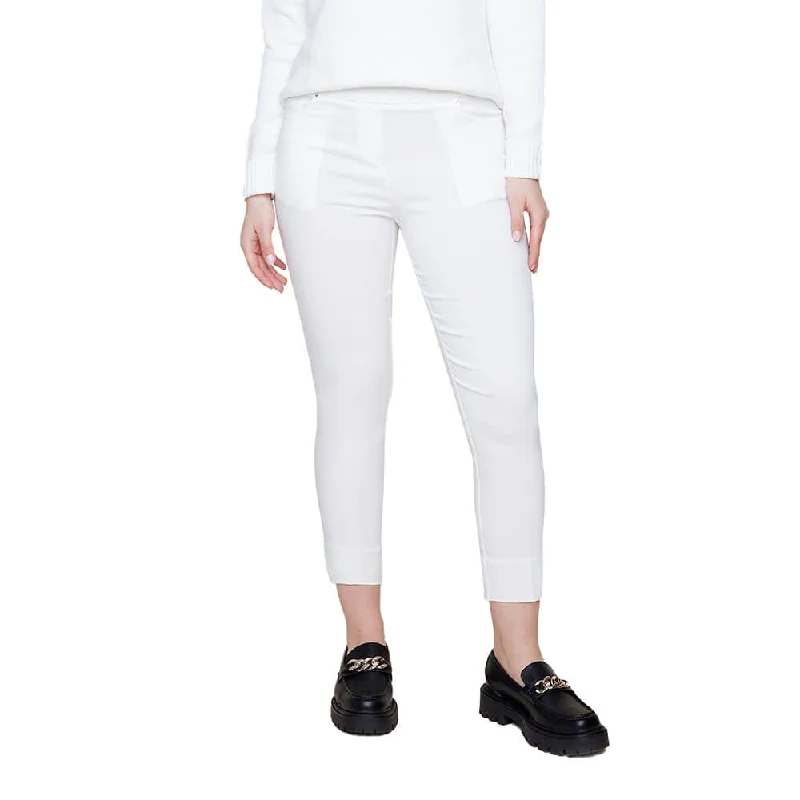 relaxed fit cargo pants for women -Renuar Woven Pant - Creme