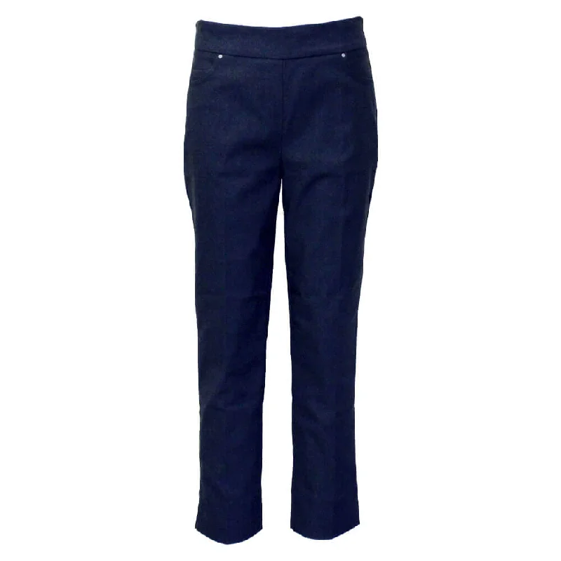 women's high-waisted pants -Renuar Woven Pant - Indigo