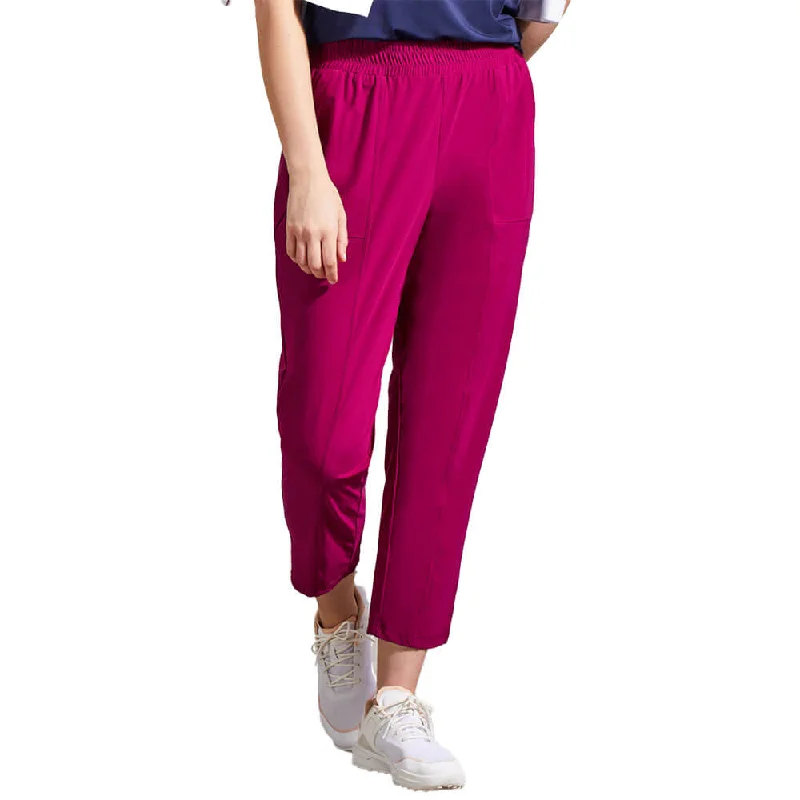 casual track pants for women -Tribal 25-Inch Pull On Capri Pant - Dark Tango