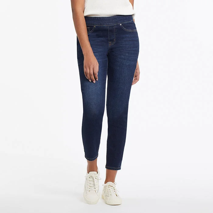 slim-fit trousers for women -Tribal Audrey Pull On Jegging Jeans - DeepOcean